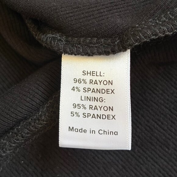 Evereve Zoey Rib Inset Hoodie (Black) - Size Small - Picture 5 of 10